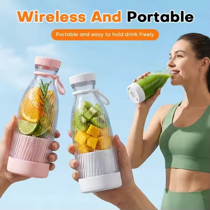 2-in-1 Portable Blender & Juicer – 500ml USB Rechargeable