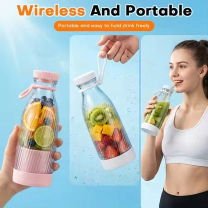 2-in-1 Portable Blender & Juicer – 500ml USB Rechargeable