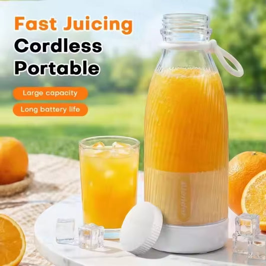 2-in-1 Portable Blender & Juicer – 500ml USB Rechargeable